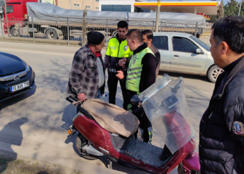 Bursa'da alkollü elektrikli bisikletliye para cezası