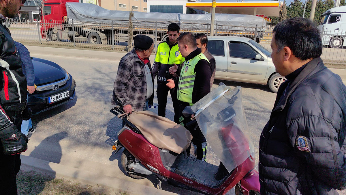 Bursa'da alkollü elektrikli bisikletliye para cezası