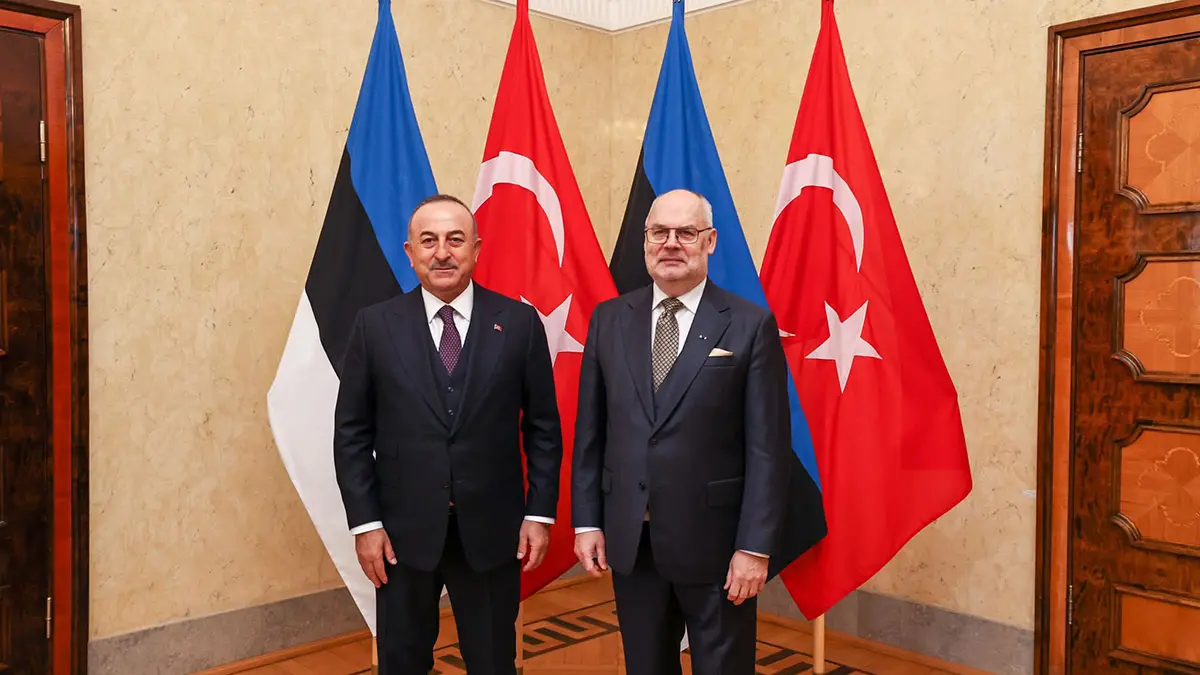 Çavuşoğlu, estonya cumhurbaşkanı ile görüştü