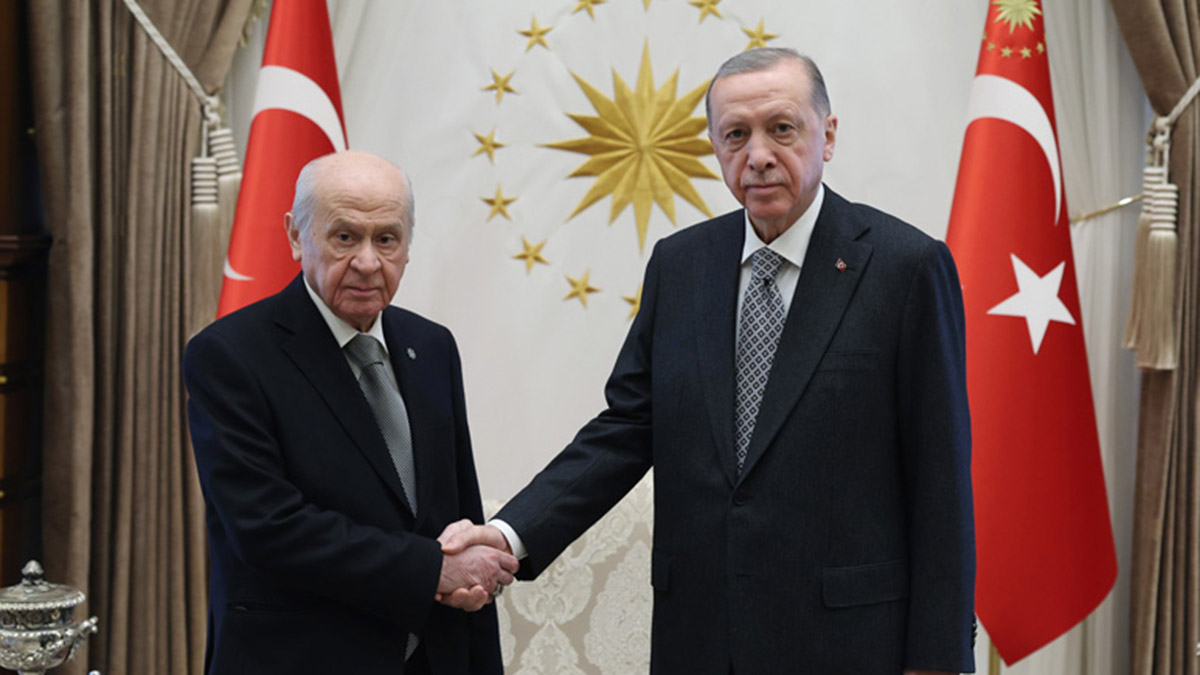 Cumhurbaşkanı Erdoğan Devlet Bahçeli'yi kabul etti