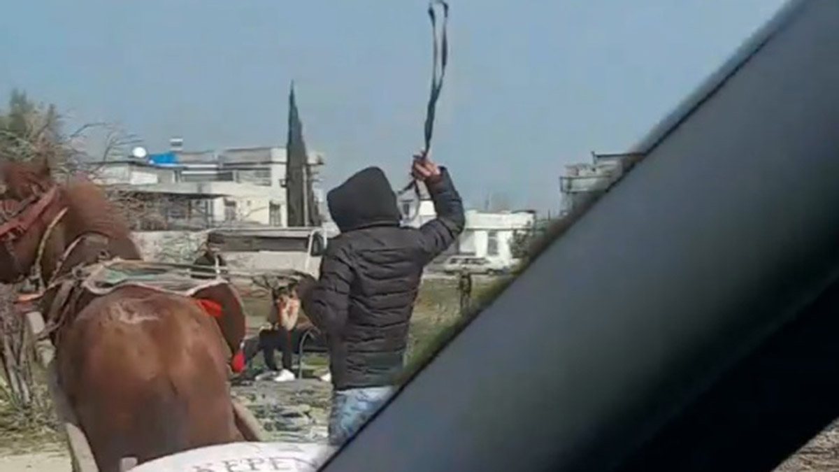 Defalarca ata kemerle vuran şüpheli, yakalandı