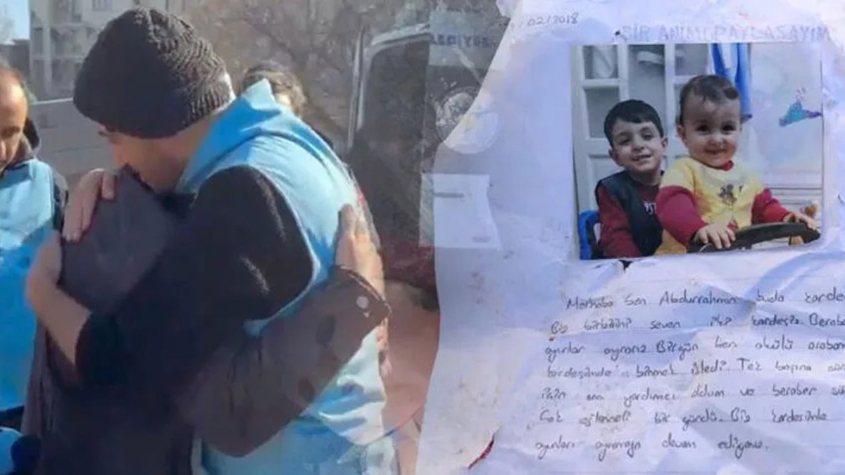 Depremde ölen kardeşlerin enkazdan anı defteri çıktı