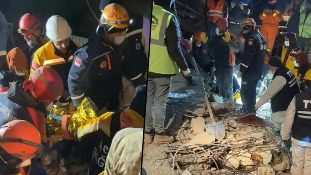 Depremden 170 saat sonra sağ çıkarıldı