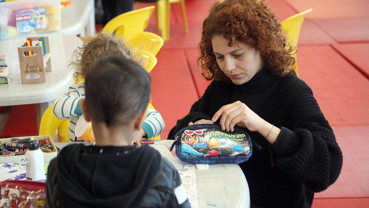 Depremzede çocuklar oyunla moral buluyor