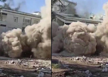 Diyarbakır'da 10 katlı bina kontrollü yıkımda çöktü