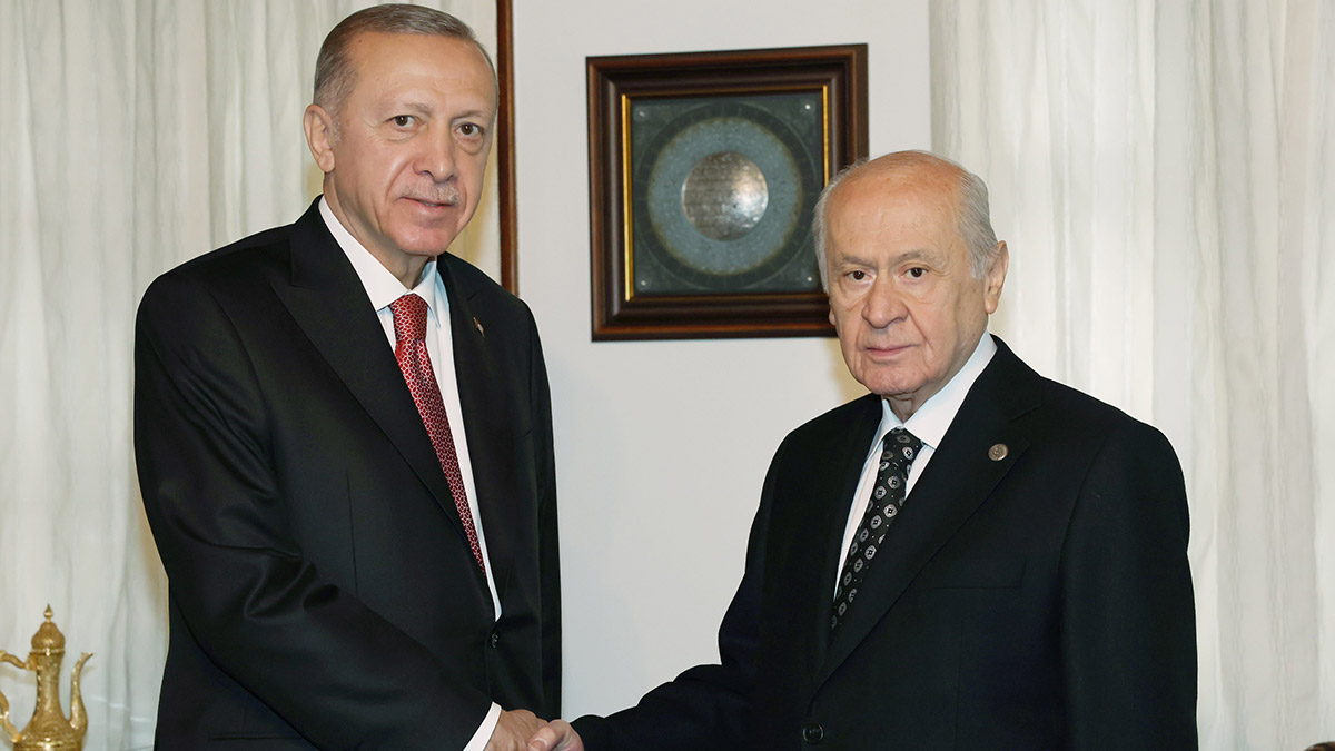 Erdoğan, Devlet Bahçeli'yi evinde ziyaret etti