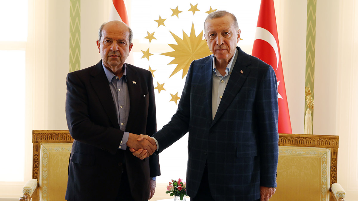 Erdoğan KKTC Cumhurbaşkanı Tatar'ı kabul etti