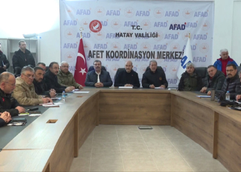 Hatay'da Afet Koordinasyon ve Planlama toplantısı