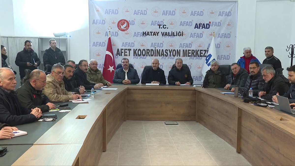 Hatay'da Afet Koordinasyon ve Planlama toplantısı