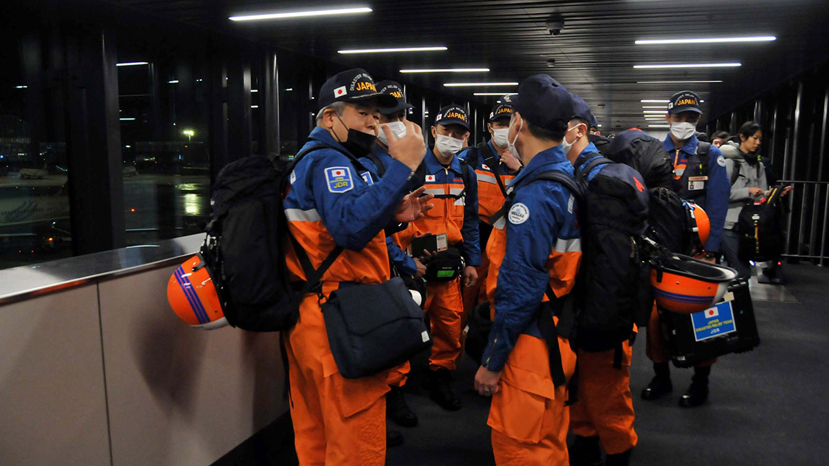 Japon arama kurtarma ekibi Türkiye'ye geldi
