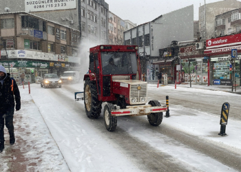 Keşan'da kar yağışı etkili oldu