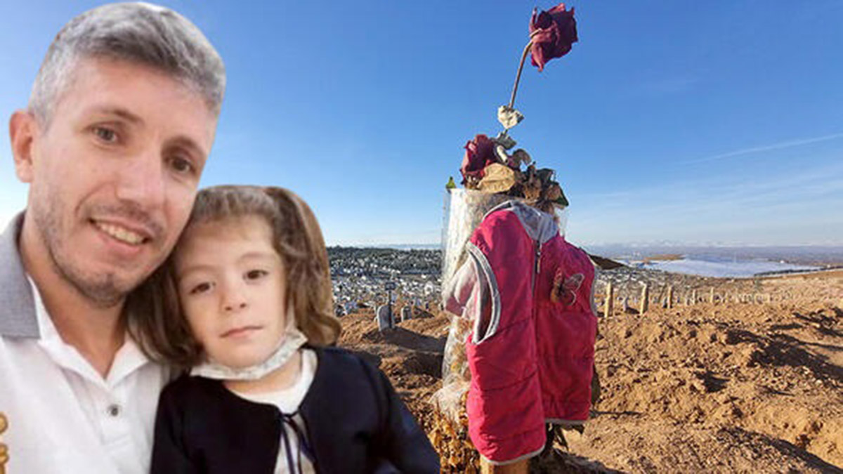 Mezarlıktaki kırmızı montun altından dram çıktı