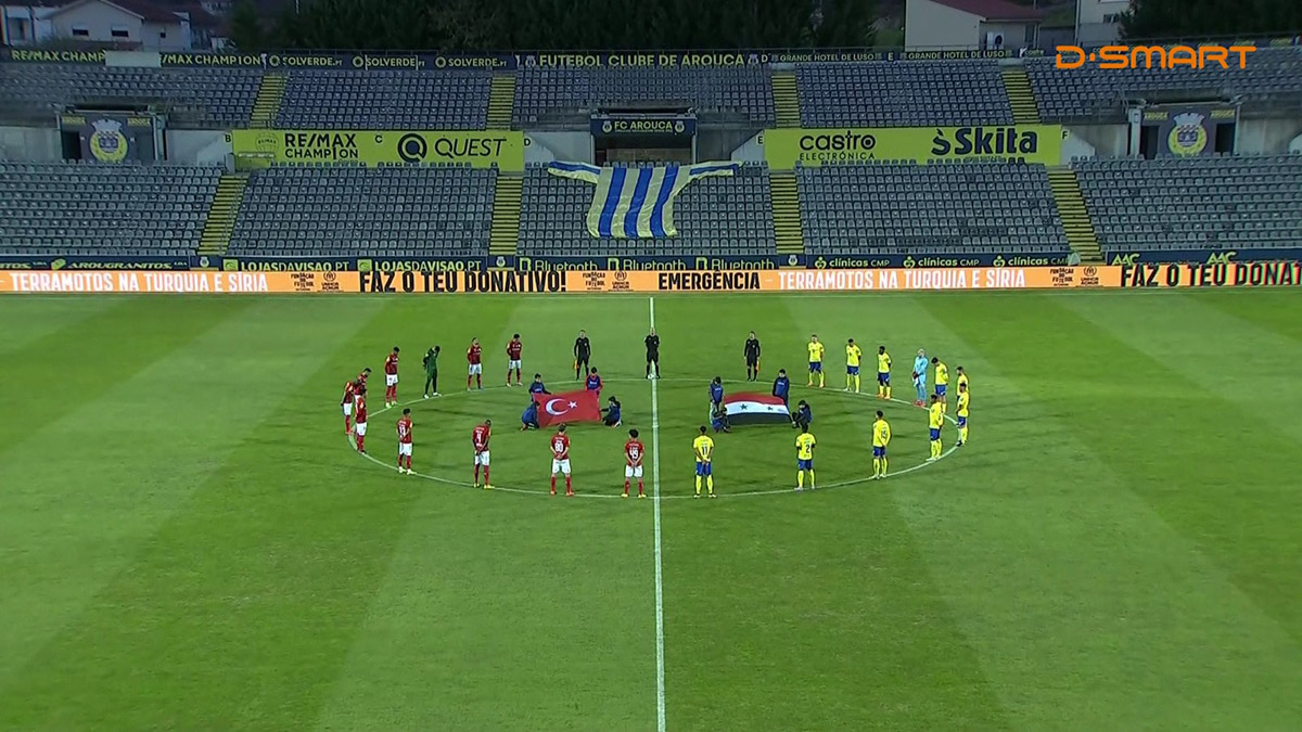 Portekiz Ligi'nde depremzedeler için saygı duruşu