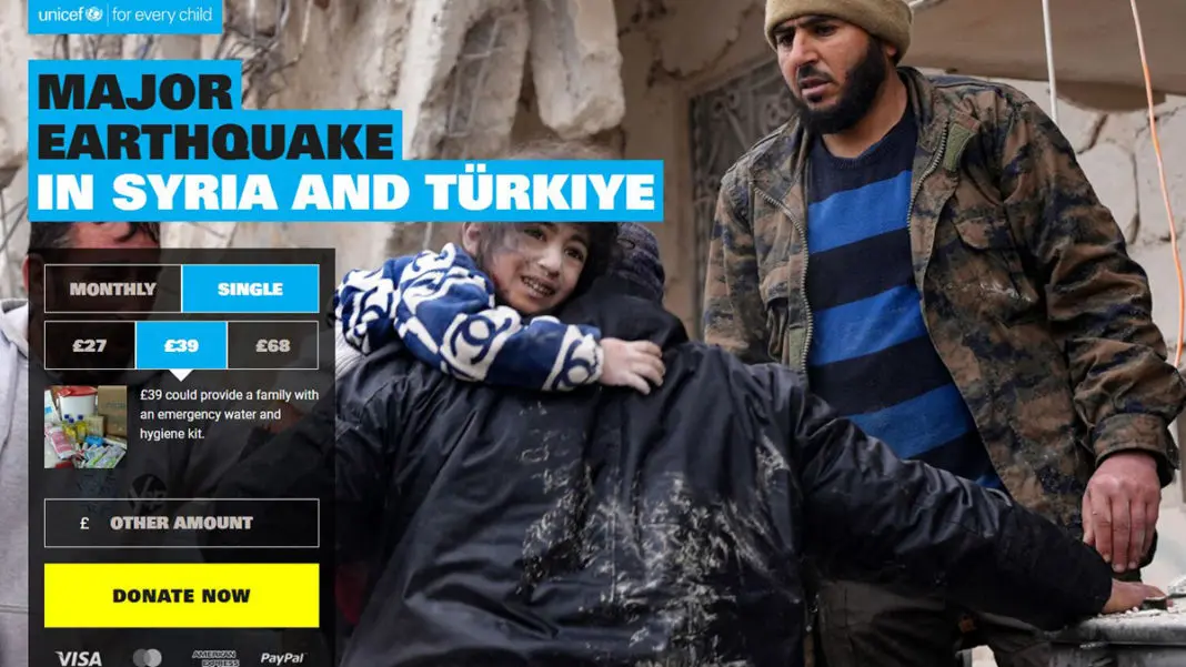 Türkiye ve Suriye için uluslararası yardım kampanyası