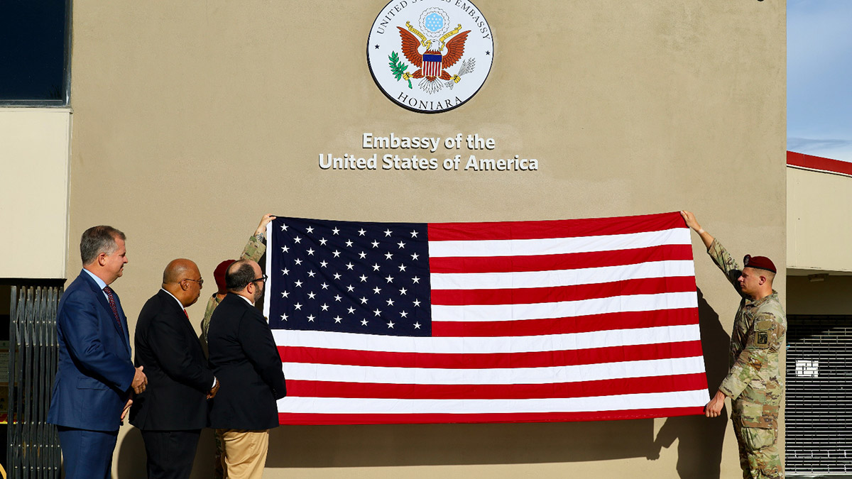 Solomon Adaları'na ABD Büyükelçiliği açıldı