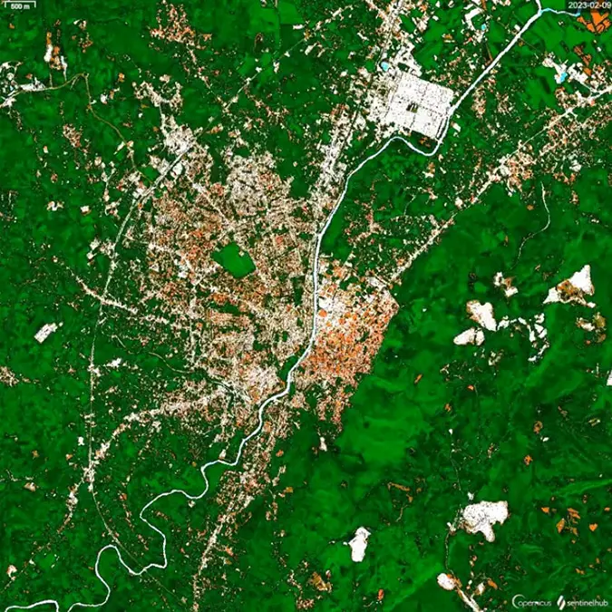 Antakya'daki yıkım uydu görüntülerine yansıdı