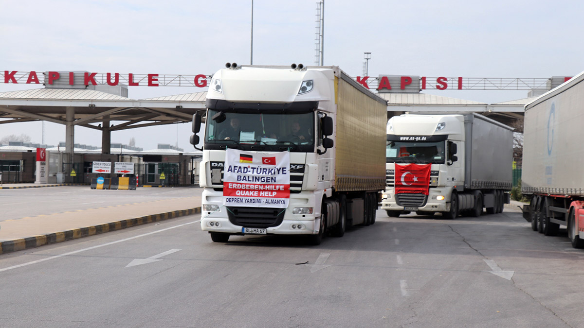 Avrupa'dan gelen yardımlar ülkeye giriş yaptı