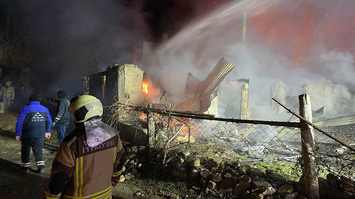 Kesenözü köyünde yangın; 5 ev kullanılamaz hale geldi