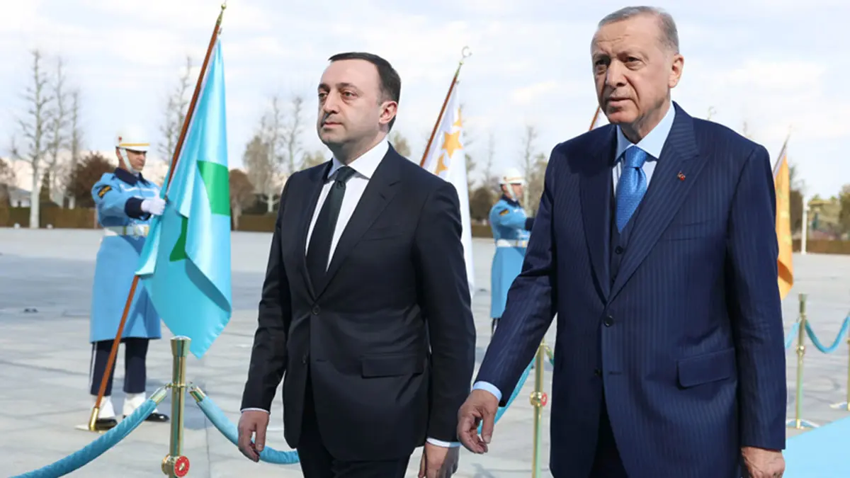 Cumhurbaskani erdogan gurcistan basbakani ile gorustu 5456 dhaphoto2 - politika - haberton