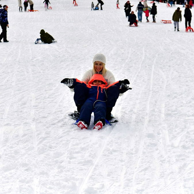 Davraz Kayak Merkezi sömestirde doldu taştı