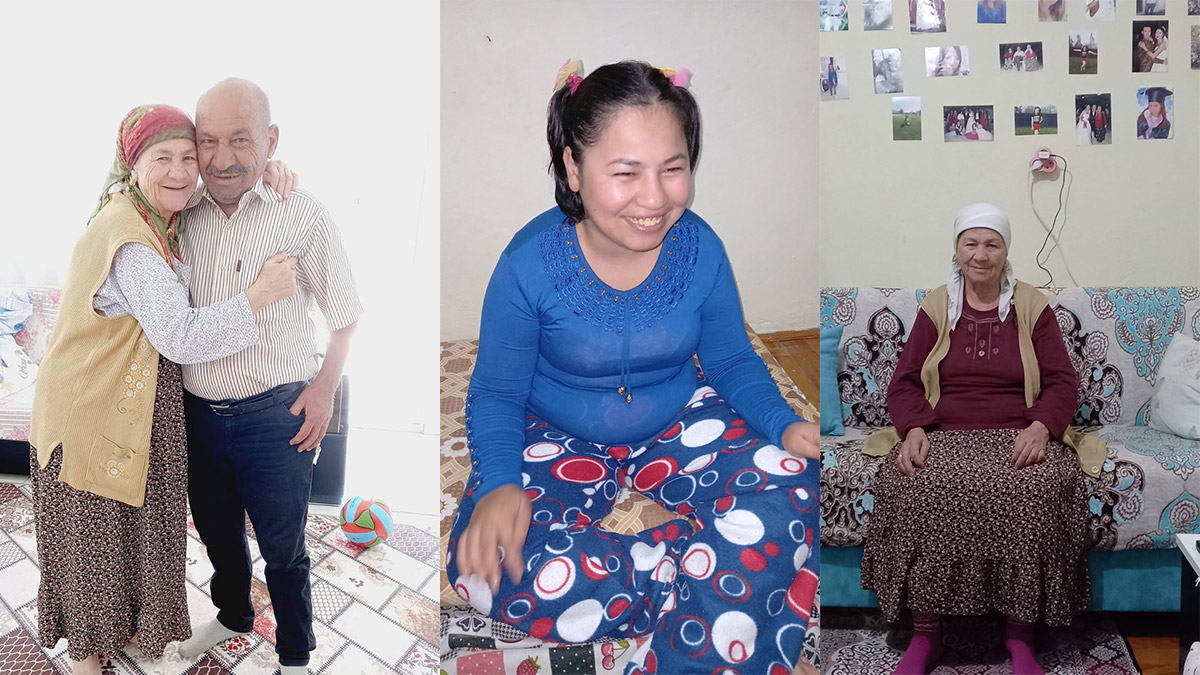 Yıkılan tek katlı müstakil evin enkazında kaldılar