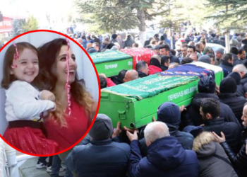 Enkazda kalan Özlem öğretmen ve kızı toprağa verildi