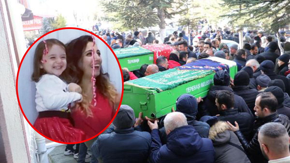 Enkazda kalan Özlem öğretmen ve kızı toprağa verildi