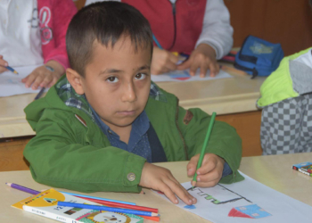 Ali'nin çizdiği ilk resim ev oldu