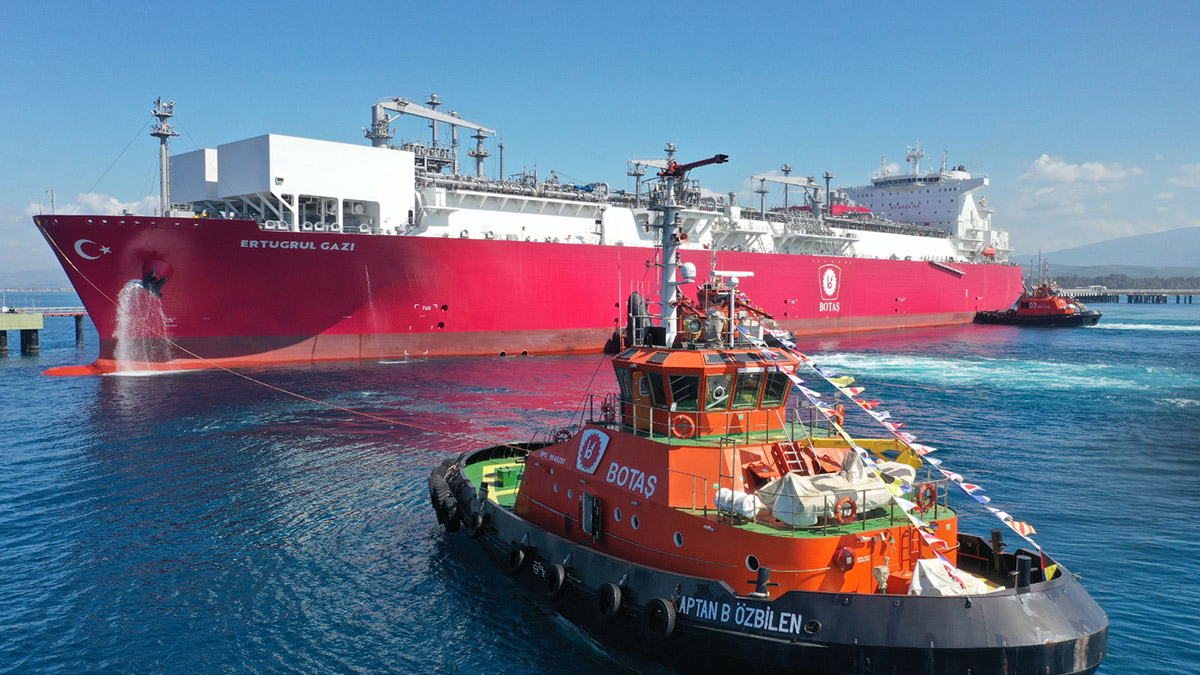 Ertuğrul Gazi gemisi, hasar gören hatları devreye aldı