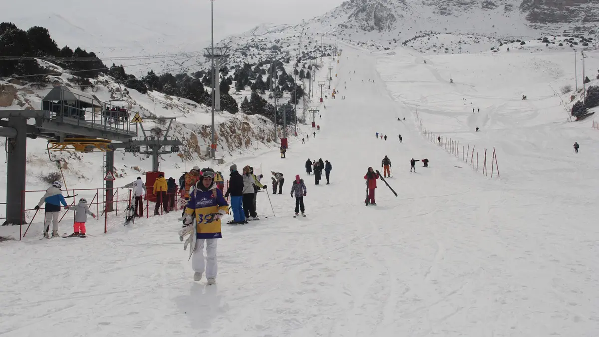 Ergan dağı kayak merkezi'nde kayak sezonu açıldı