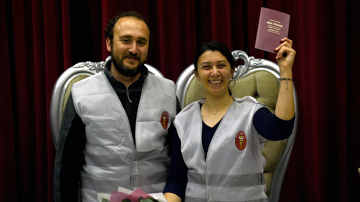 Veteriner hekimler nikah masasına oturdu