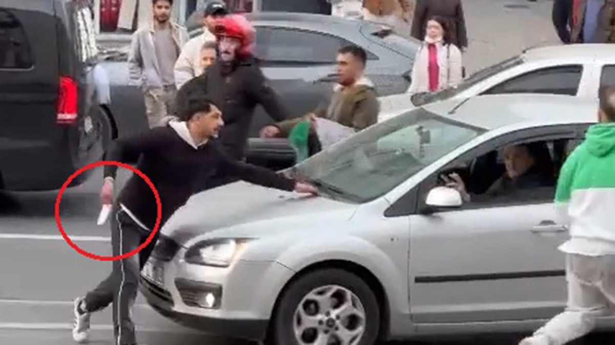 Güngören'de cadde ortasında kavga