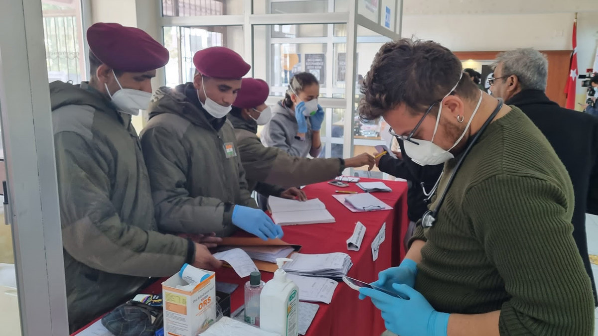 Hindistan ordusu İskenderun'da Sahra Hastanesi kurdu