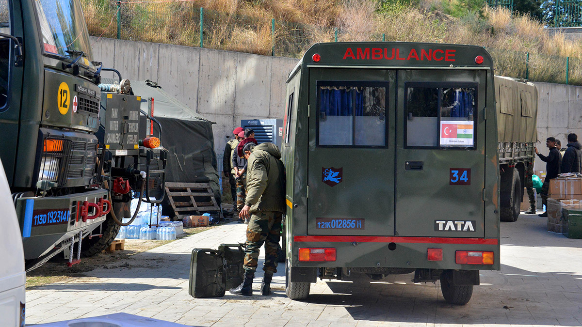 Hindistan ordusu İskenderun'da Sahra Hastanesi kurdu