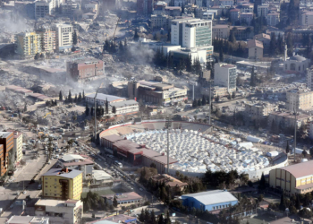 Kahramanmaraş'taki büyük yıkım havadan görüntülendi