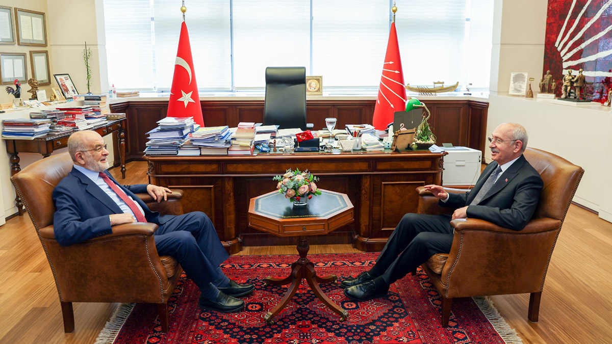 Karamollaoğlu Kılıçdaroğlu'nu ziyaret etti