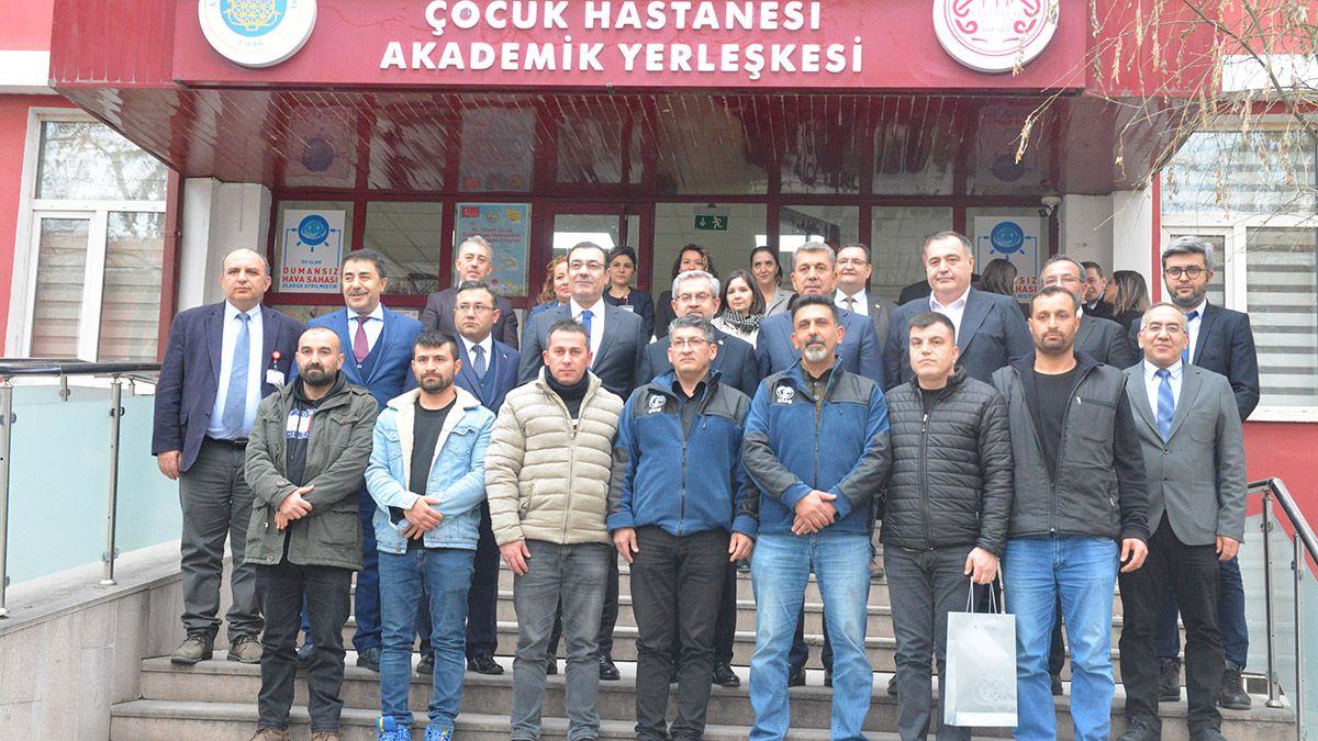 Aleyna Ölmez'i madenciler ziyaret etti