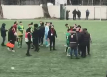 Amatör lig maçında saha karıştı