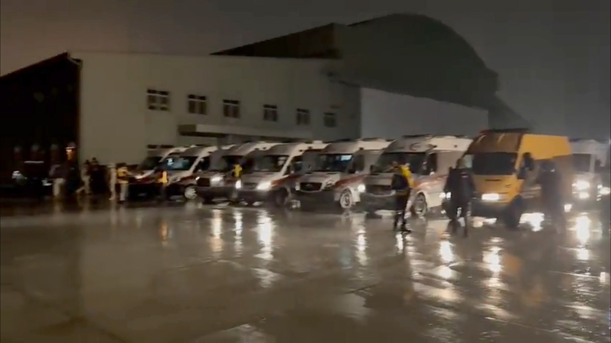 Hava yardım koridoru gece boyunca açık kaldı