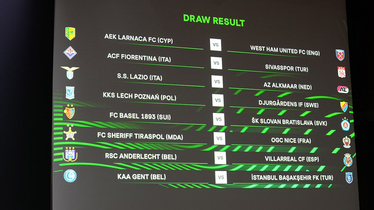 UEFA Avrupa Konferans Ligi'nde rakipler belli oldu