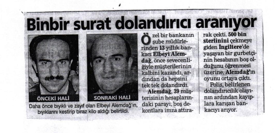 'Binbir surat' banka müdürü zaman aşımından tahliye edildi