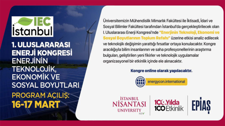 1'inci Uluslararası Enerji Kongresi başlıyor