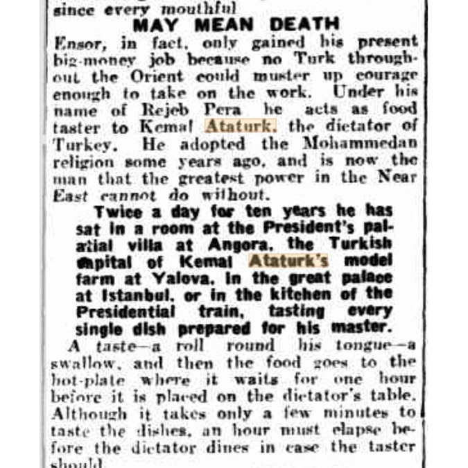Çeşnicibaşı, genellikle önemli insanlara sunulacak yemekleri olası zehirlenmelere karşı önceden tadan kişilere denir. 