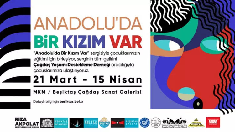 Beşiktaş'ta 'anadolu'da bir kızım var' bağış sergisi