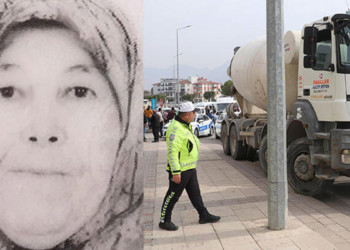 Beton mikserinin çarptığı kadın doğum gününde öldü