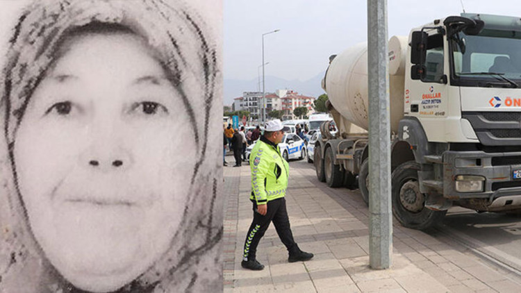 Beton mikserinin çarptığı kadın doğum gününde öldü