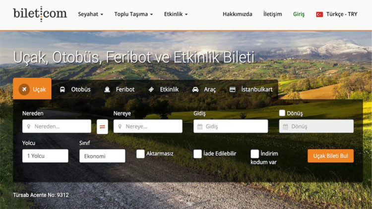 Bilet.com en büyük 100 internet şirketleri arasında
