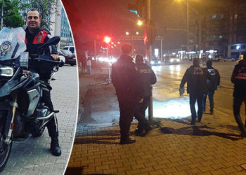 Çekici motosikletli polislere çarptı: 1 şehit, 1 yaralı