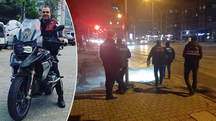 Çekici motosikletli polislere çarptı: 1 şehit, 1 yaralı