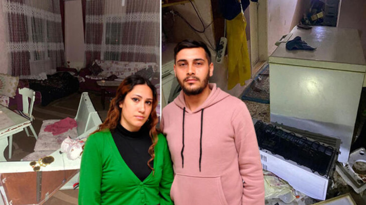 Depremde ağır hasar alan evin kirasını istemiş